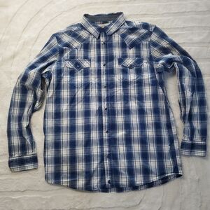 Cody James Authentic Western Apparel Pearl Snap Plaid Cowboy Button-Up Shirt